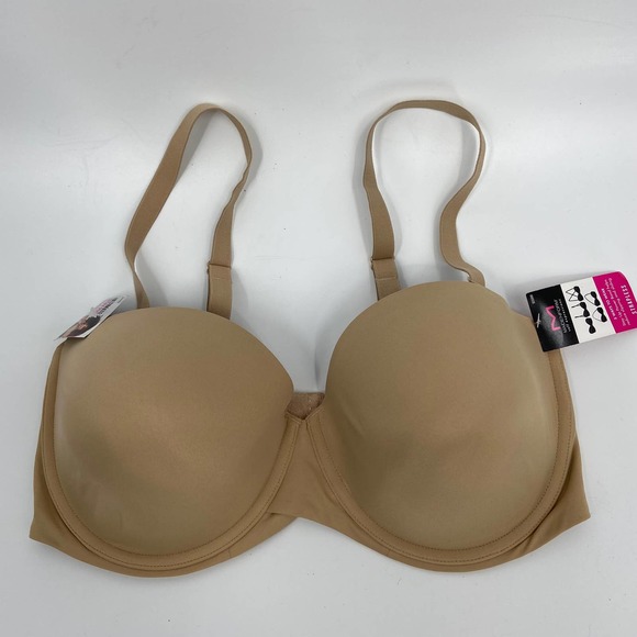 Maidenform Ultimate Stay Put Bra Convertible Strapless Lined Underwire Nude 40DD - Picture 1 of 10